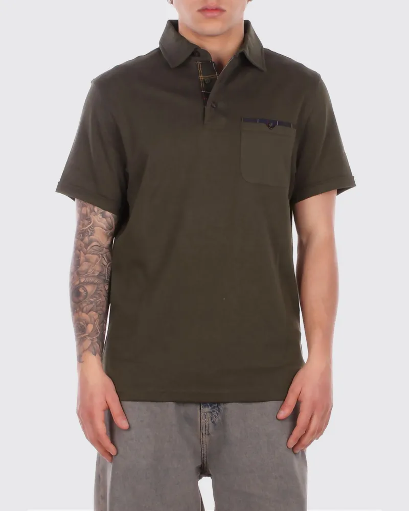 Barbour T-shirt herren Grün
