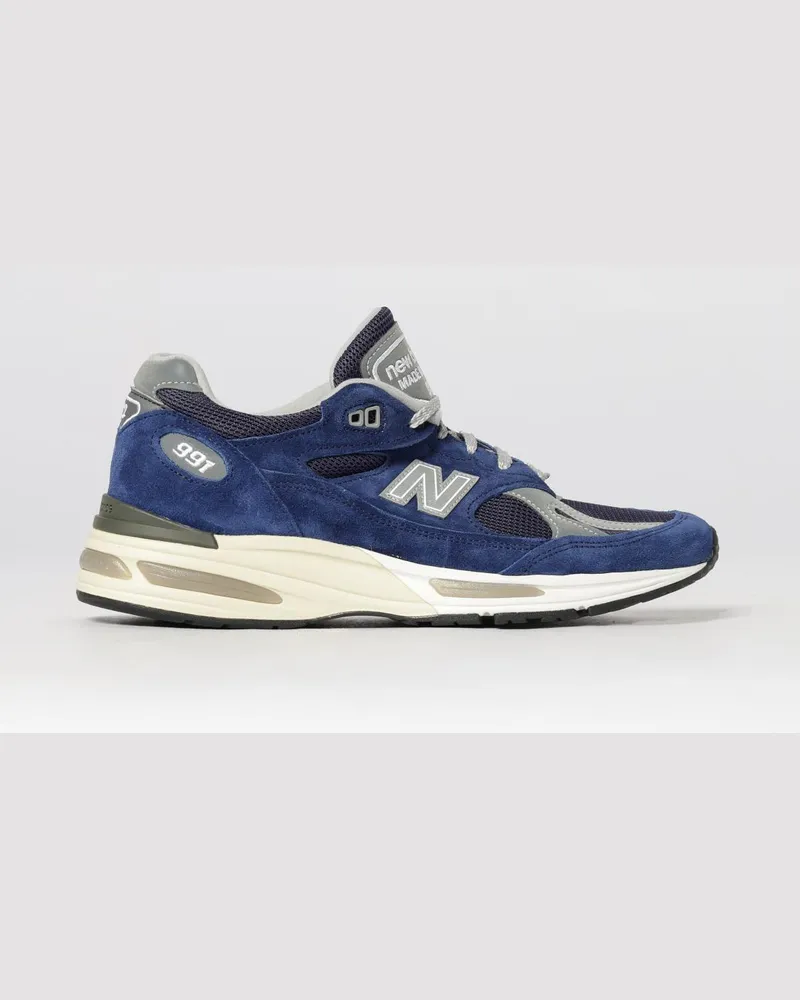 New Balance Made in UK 991v2 Sneakers aus Wildleder und Mesh Blau