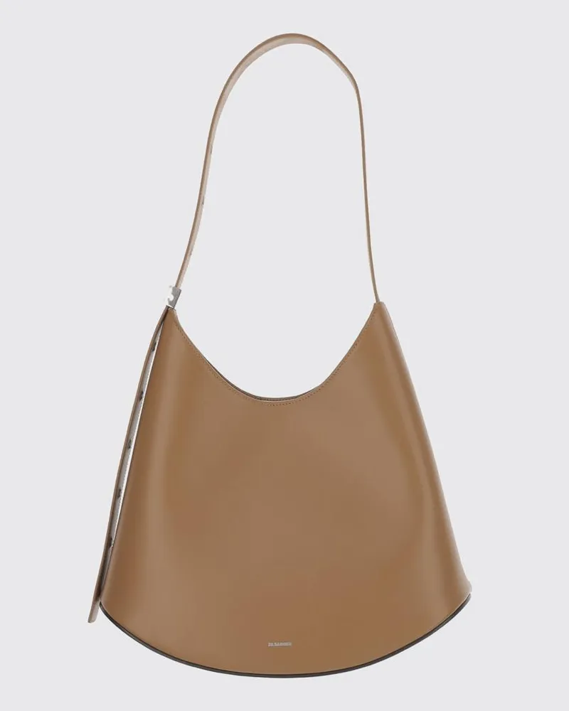 Jil Sander Schultertasche damen Braun