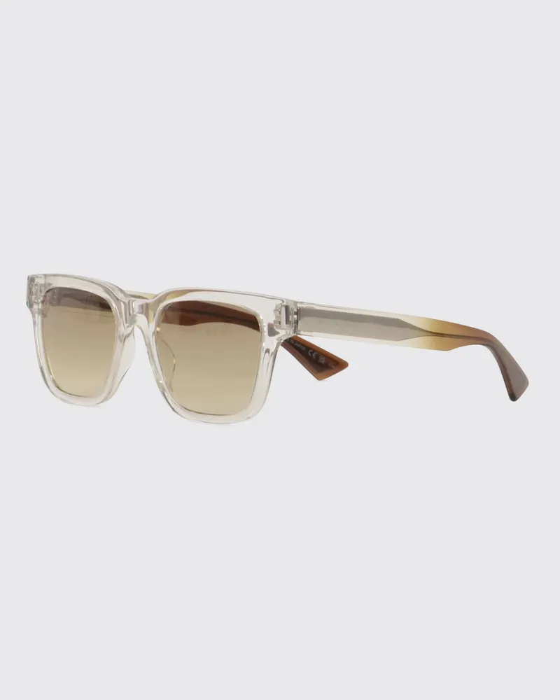 Saint Laurent Quadratische Sonnenbrille aus Acetat mit Nylon-Gläsern Braun