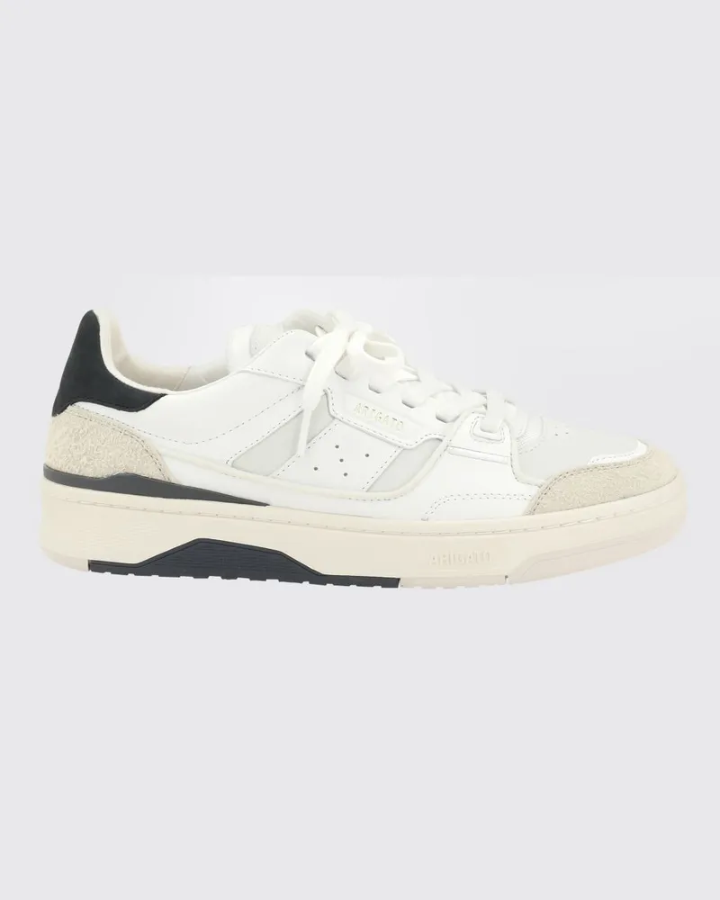 Axel Arigato Clay Low-Top-Sneakers aus Glatt- und Wildkalbsleder Weiß