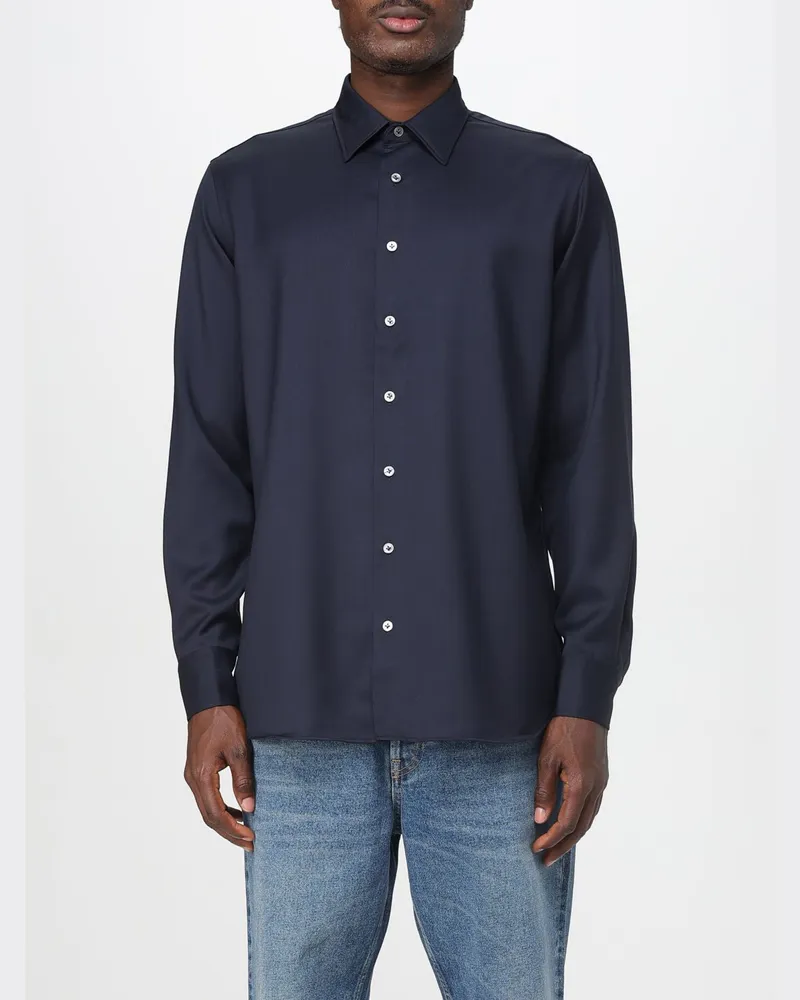 LARDINI Hemd herren Blau