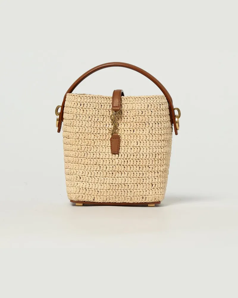 Saint Laurent Schultertasche damen Natural