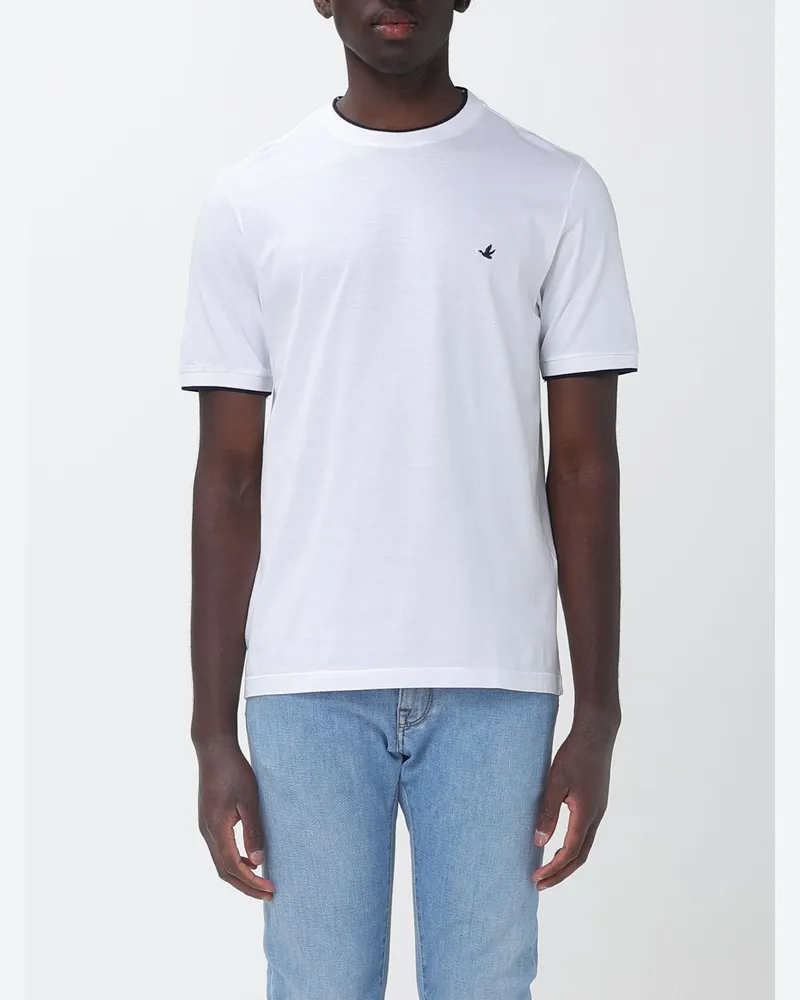 Brooksfield Baumwoll-T-Shirt Weiß