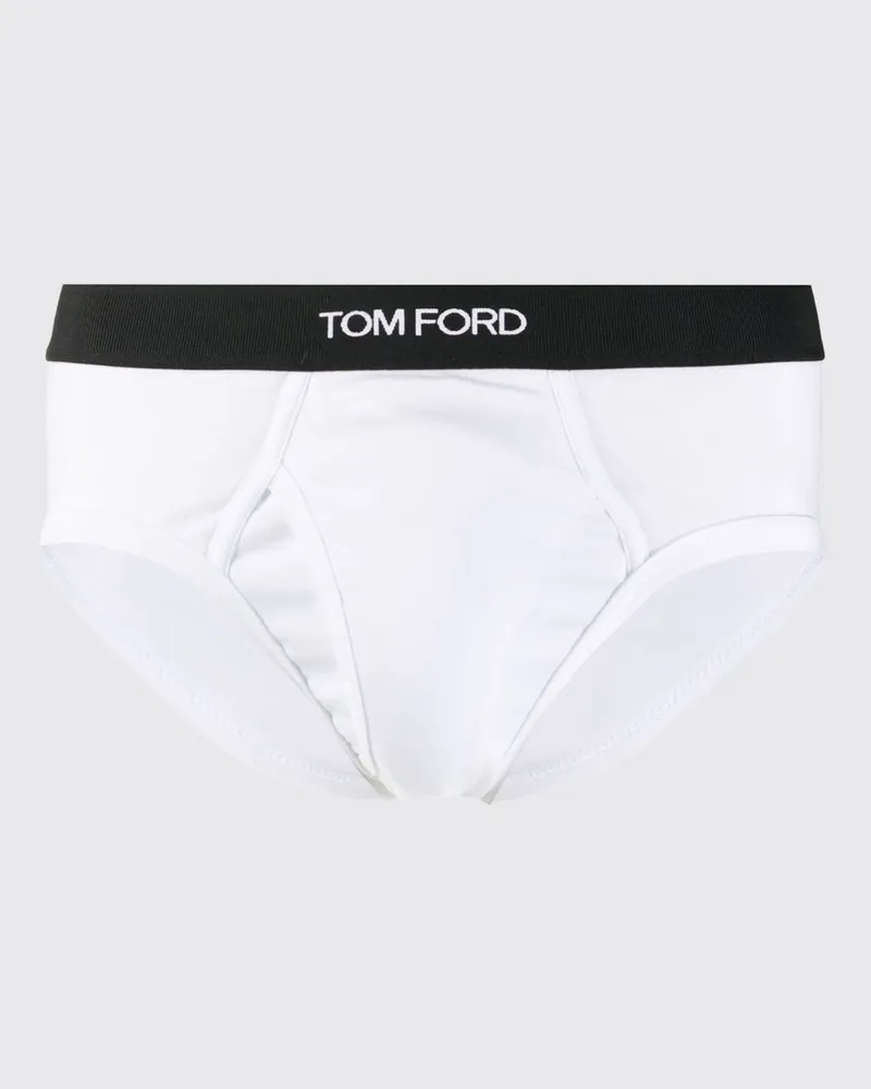 Tom Ford Slip aus Stretch-Baumwolle Weiß