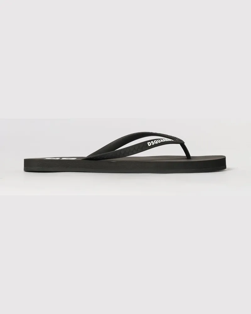 Dsquared2 Gummi-Flip-Flops Schwarz