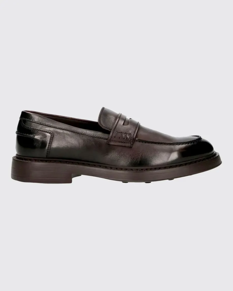 Doucal´s Penny Loafer aus glattem Kalbsleder mit Gummisohle Dark