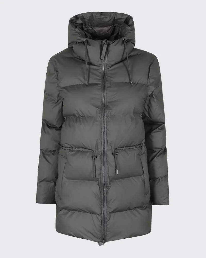 RAINS Jacke damen Schwarz