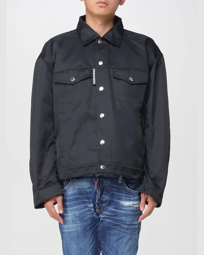Dsquared2 Mantel herren Schwarz