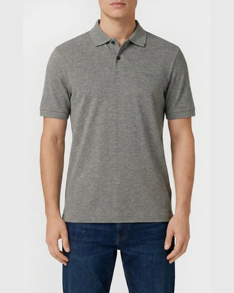 HUGO BOSS Polo herren Grau