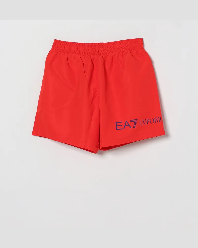 EA7 Bademode kinder Rot