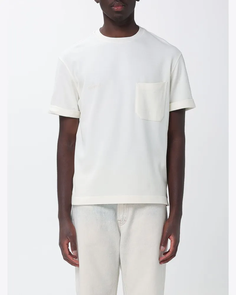 Ferrari T-Shirt aus Baumwolle Beige