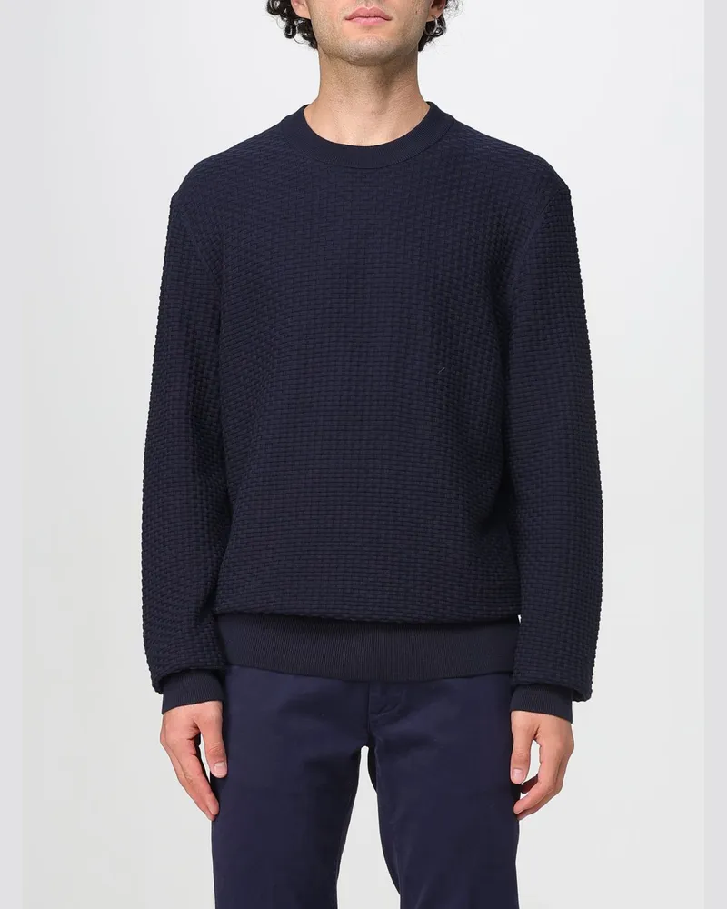 HUGO BOSS Pullover herren Blau