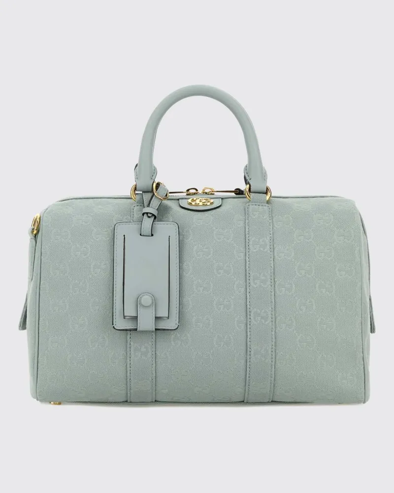 Gucci Ophidia Canvas Tasche mit GG Jacquard Monogramm Hellblau