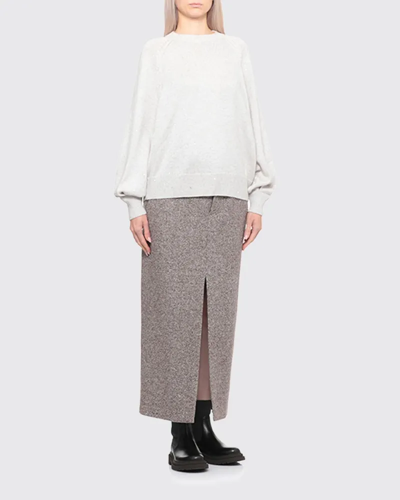 Brunello Cucinelli Pullover damen Grau