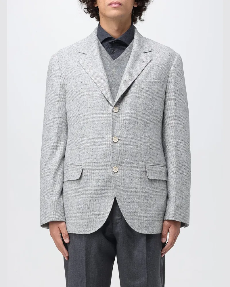 Brunello Cucinelli Blazer herren Grau