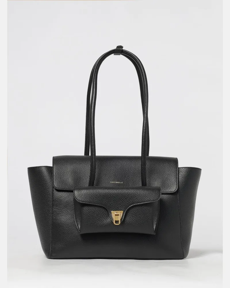 Coccinelle Schultertasche damen Schwarz
