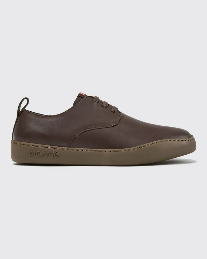 Camper Peu Touring Slip-on-Sneaker aus Kalbsleder mit elastischen Schnürsenkeln Braun