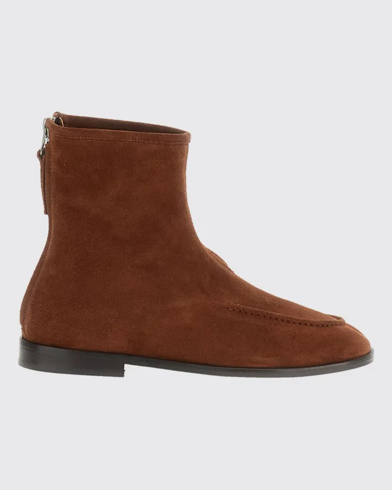 HEREU Juliol Stiefeletten von aus Velourskalbsleder mit runder Kappe Braun