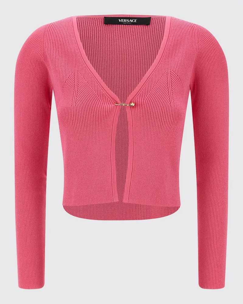 Versace Strickjacke damen Fuchsia