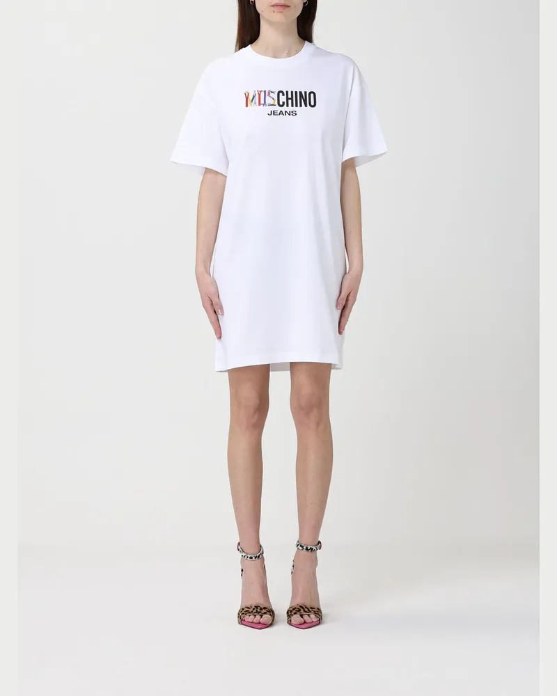 Moschino Kleider damen Weiß
