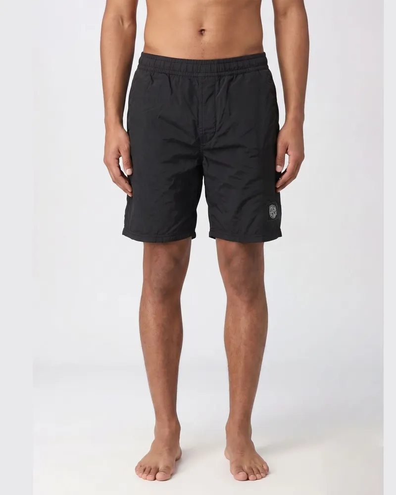 Stone Island Polyamid-Badeanzug Schwarz