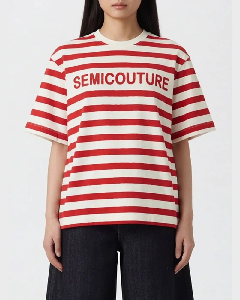 Semicouture T-shirt damen Fuchsia