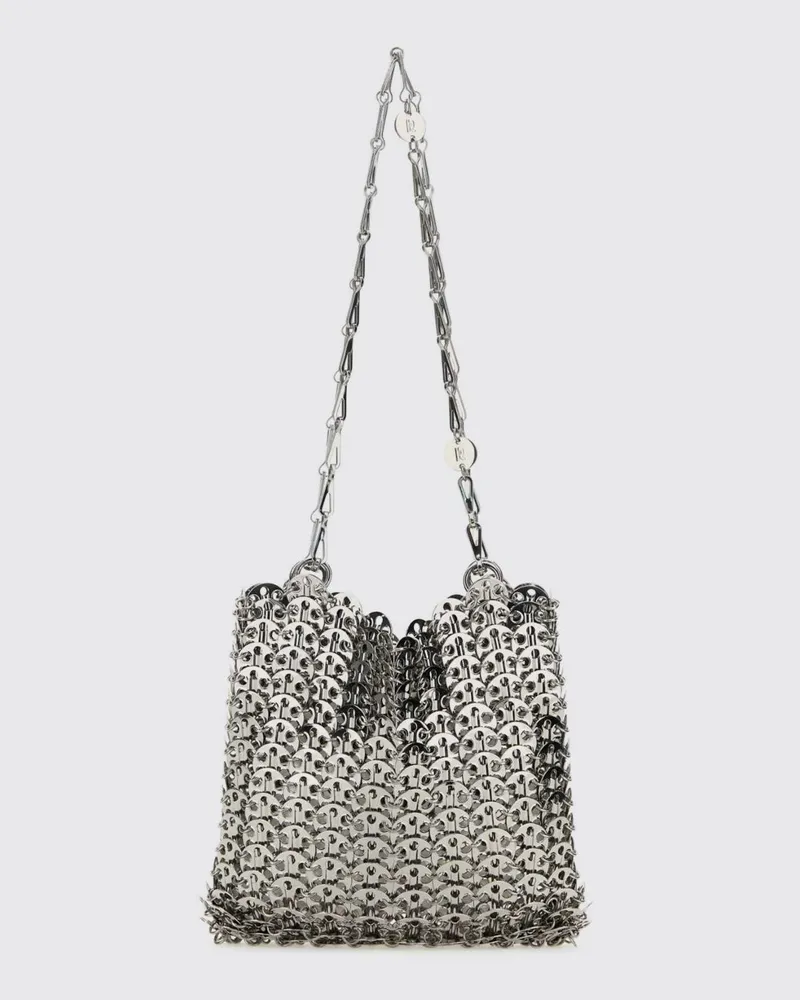 Paco Rabanne Schultertasche damen Silber