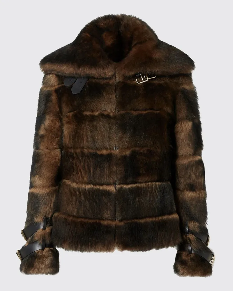 Fendi Shearling mit Schnalle Braun