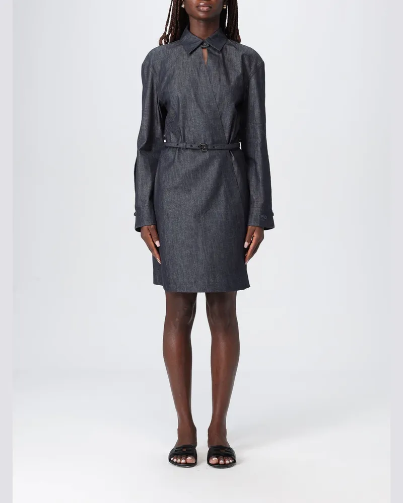 Fendi Kleider damen Hellblau