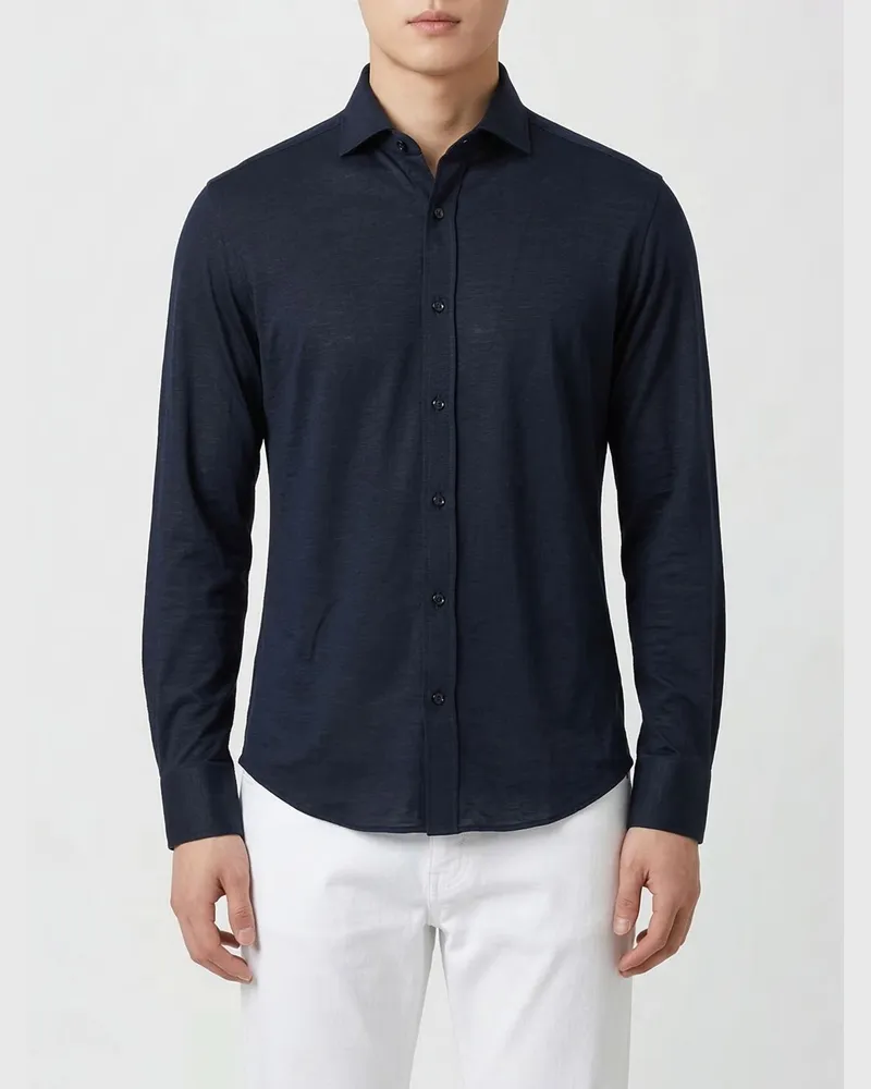 Brunello Cucinelli Hemd herren Schwarz