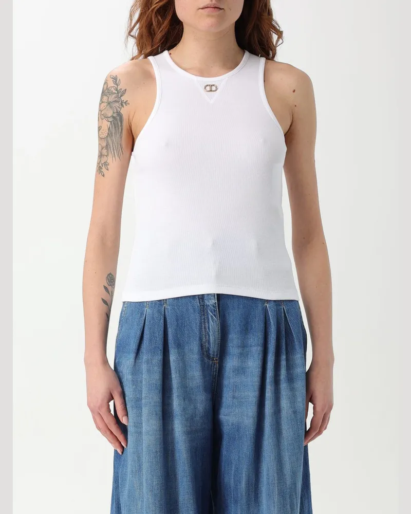 Twin-Set Top damen Weiß
