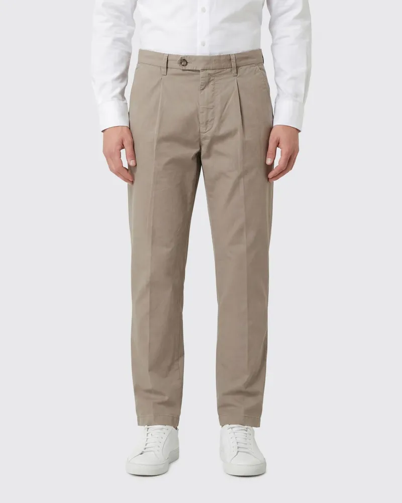 Re-HasH Gabardine Chinohose Mud