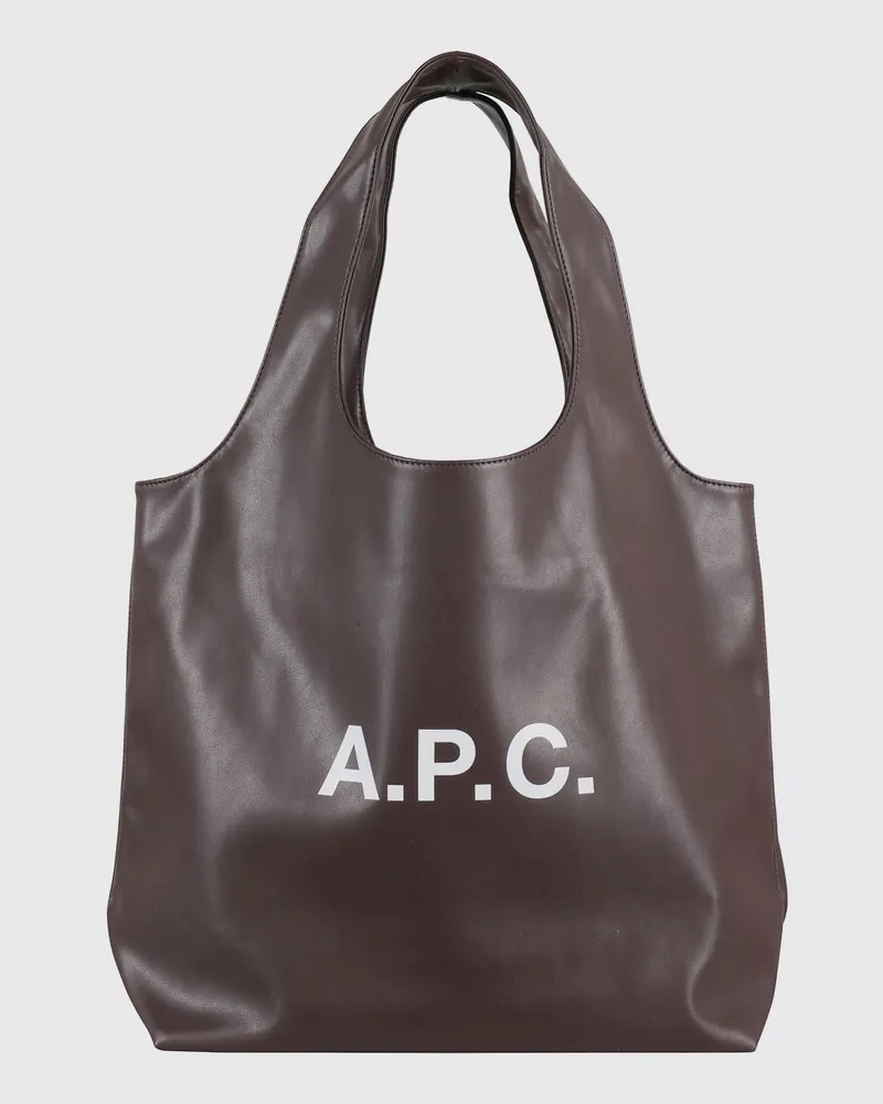 A.P.C. Handtasche damen Kakao