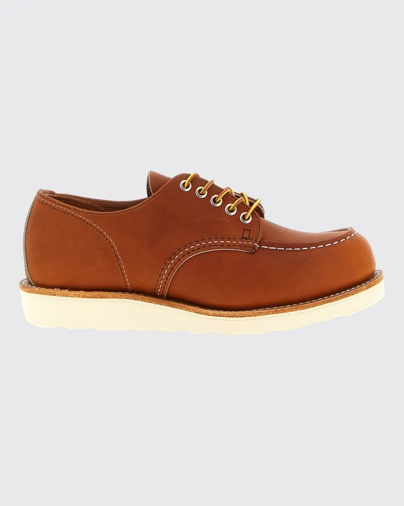 Red Wing Shoes Moc Oxford Leder-Derbys Braun