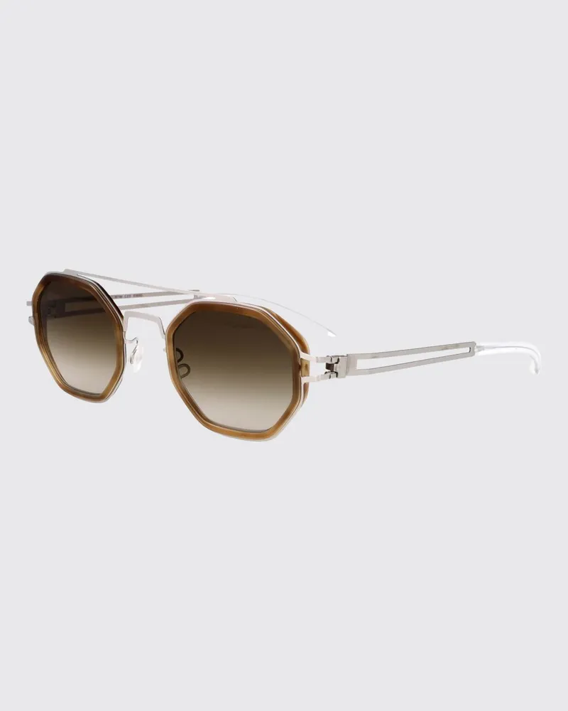 Mykita ARTURO 370 Sonnenbrille aus Acetat und Stahl Silber