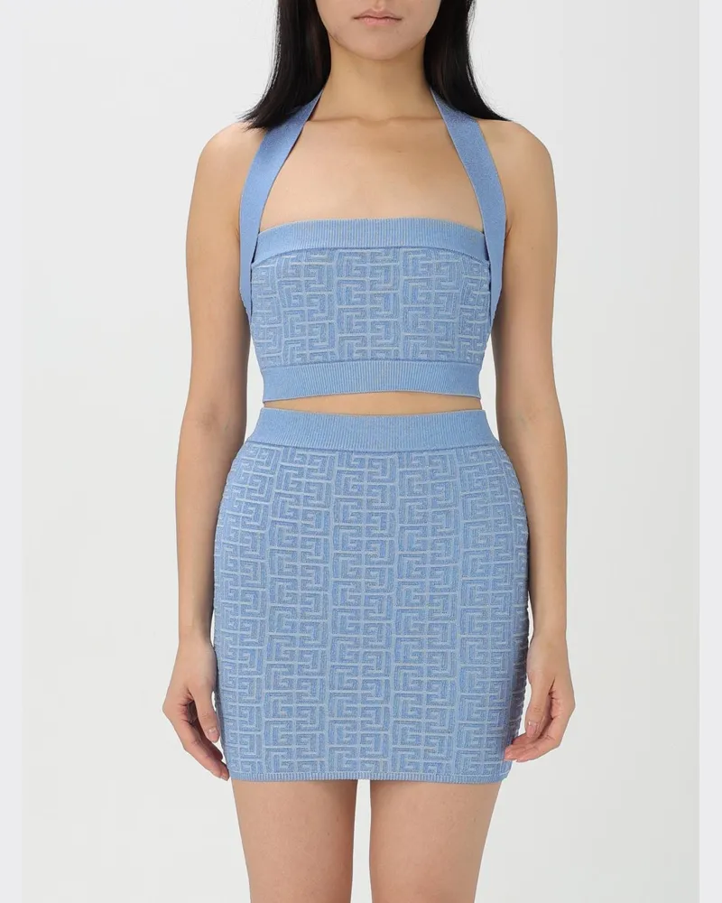 Balmain Top damen Blau