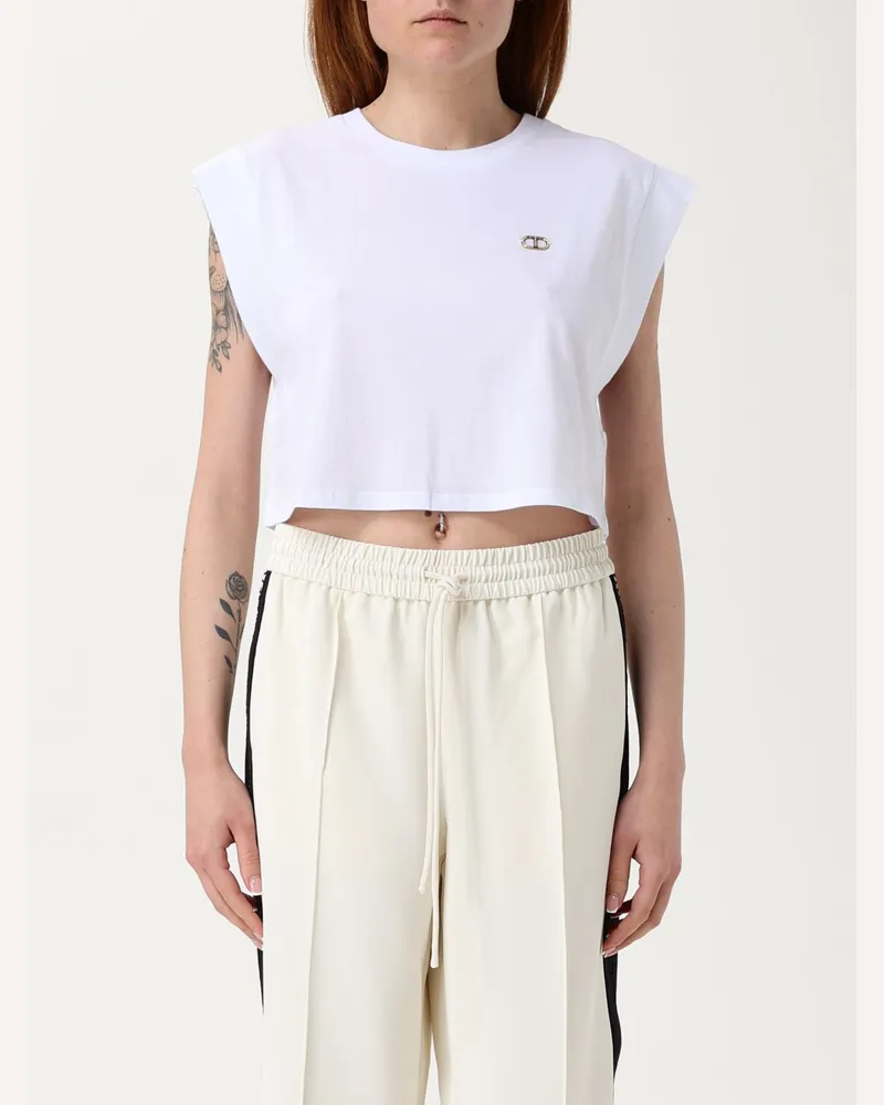 Twin-Set Top damen Weiß