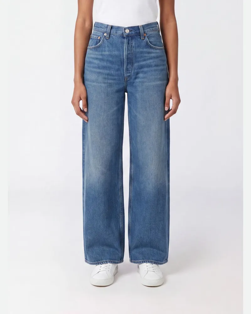 AGOLDE Mid-Rise Baggy Jeans Rounded Baggy aus Lyocell-Denim Denim