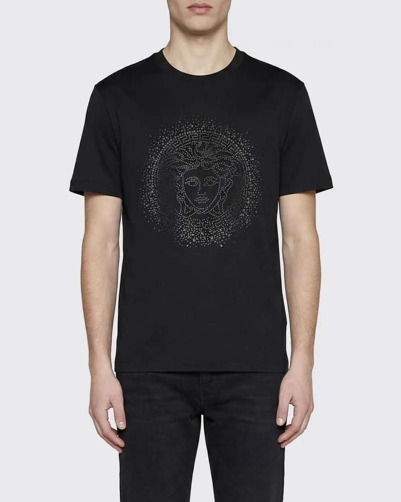 Versace T-shirt herren Schwarz