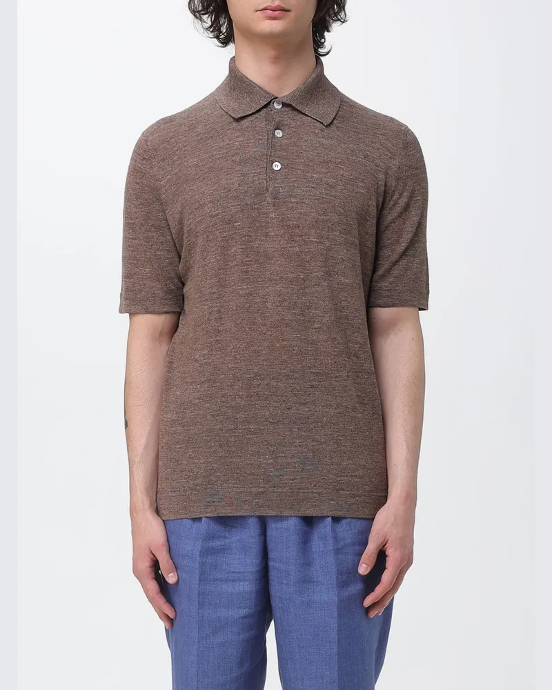 Brunello Cucinelli Polo herren Beige
