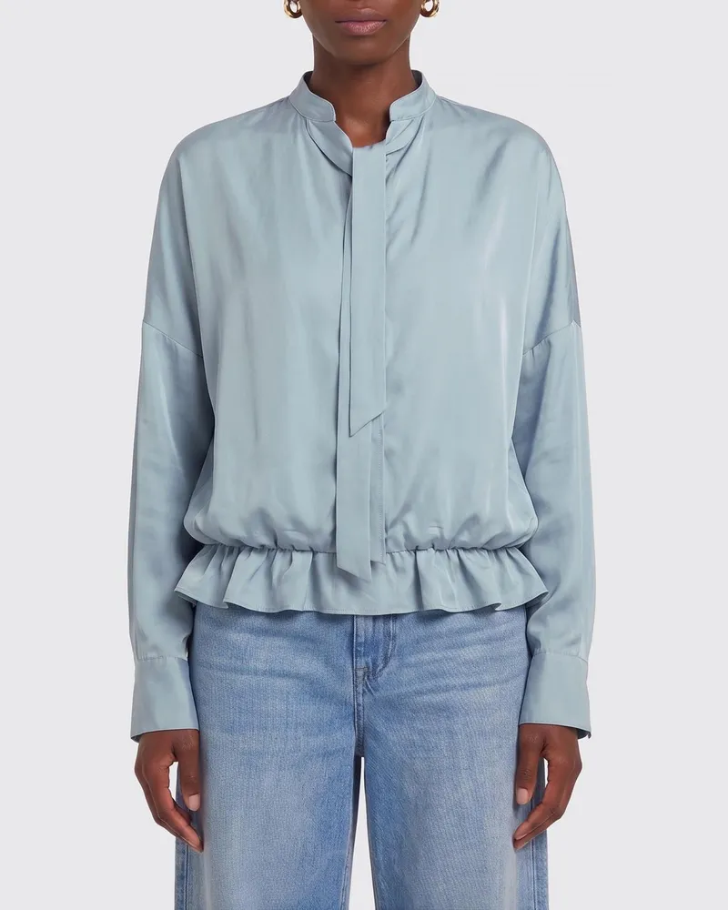 ALYSI Baumwollbluse Hellblau