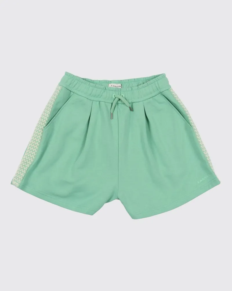 Lanvin Jogging-Shorts für Jungen aus Baumwolle mit elastischem Kordelzugbund Grün