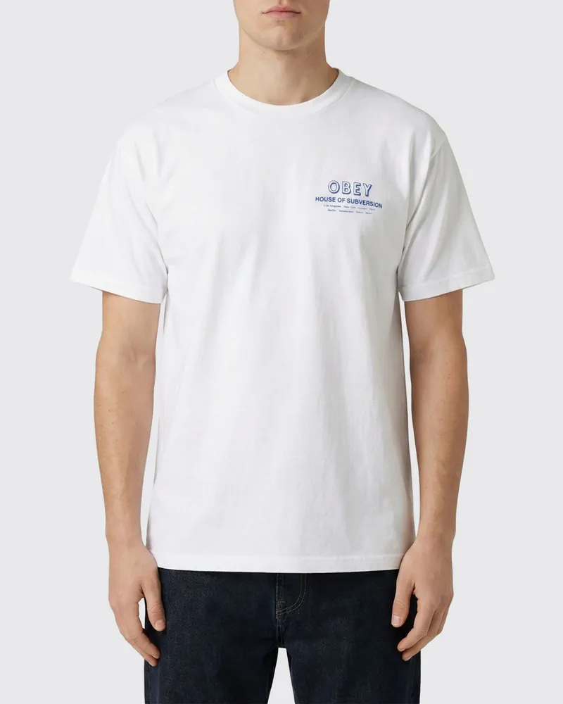 Obey T-shirt herren Weiß
