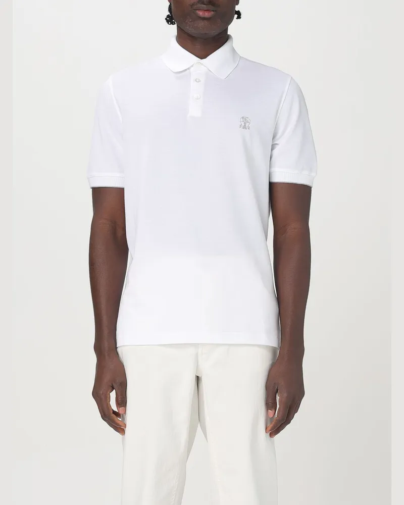 Brunello Cucinelli Polo herren Weiß