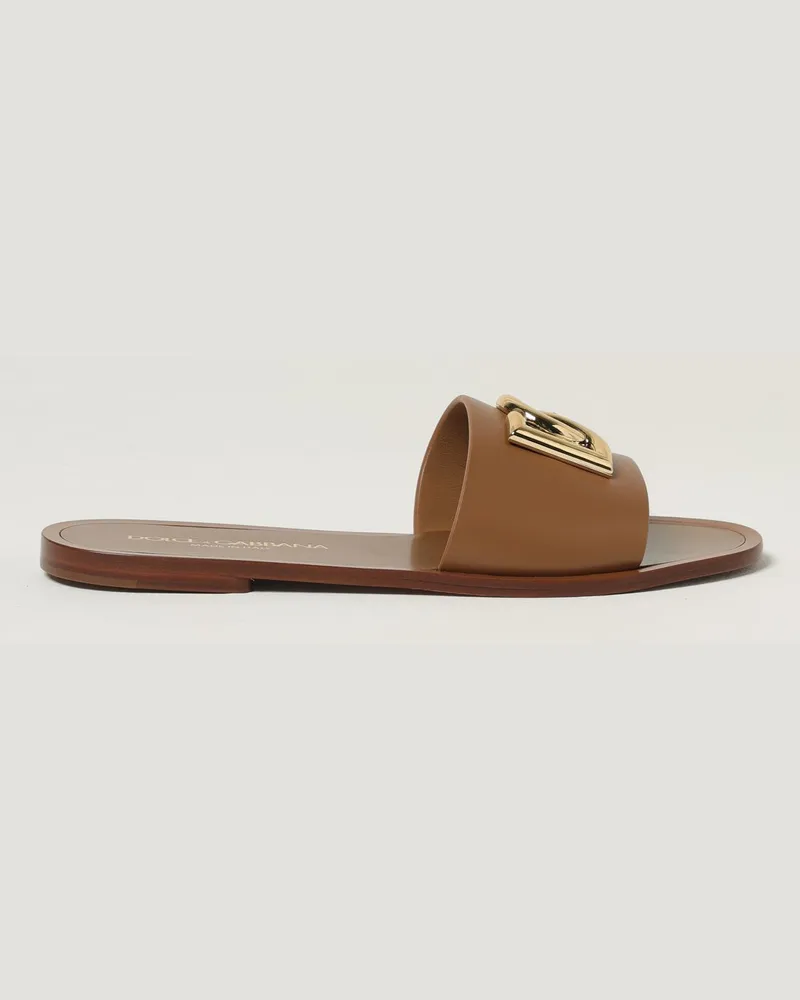 Dolce & Gabbana Flache sandalen damen Dolce & Gabbana Braun