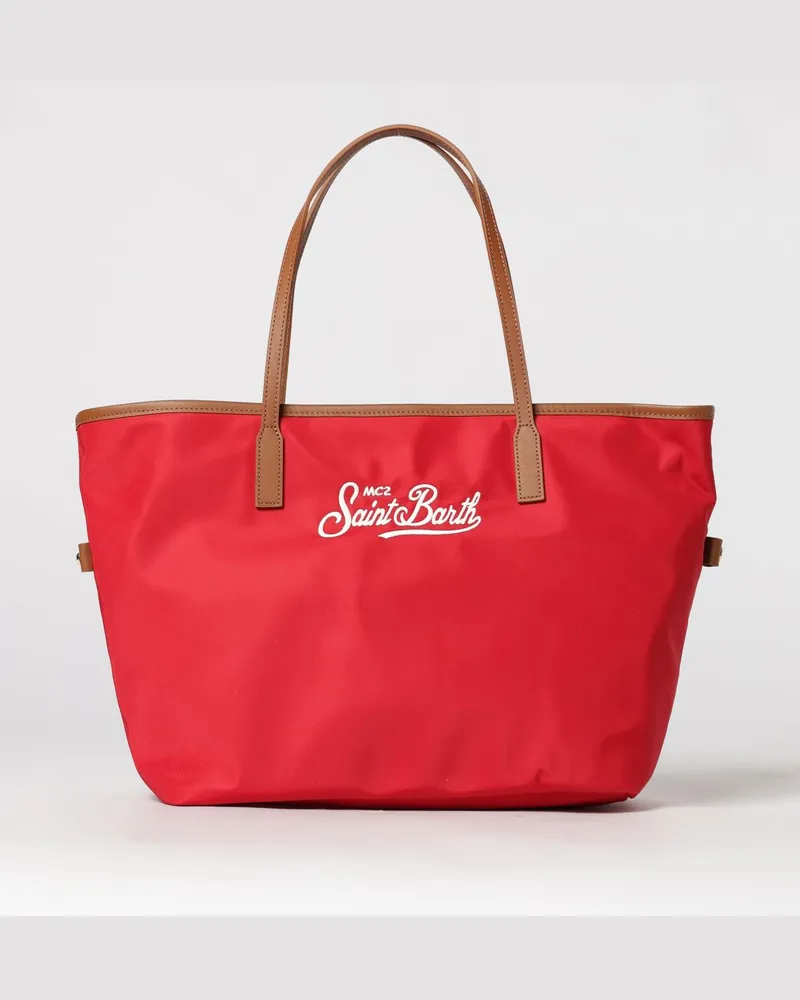 MC2 Saint Barth Nylon-Umhängetasche mit Logo Rot