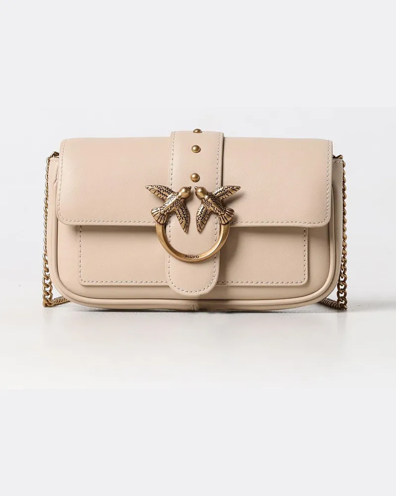 Pinko Schultertasche damen Beige