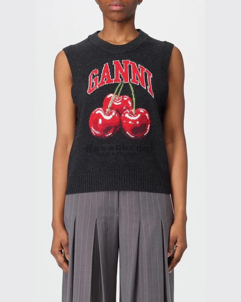 Ganni Pullover damen Charcoal