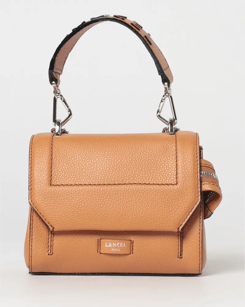 Lancel Ninon Tasche aus genarbtem Leder Camel